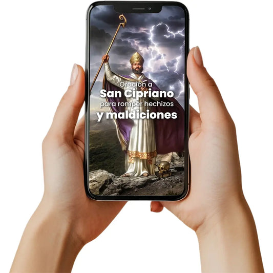 Talismán virtual romper hechizos a San Cipriano